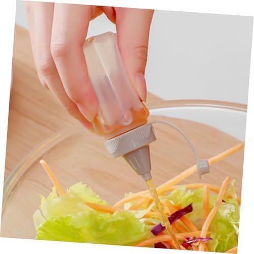 ULTECHNOVO 12pcs Plastic Squeeze Bottles for Ketchup BBQ Sauce and Dressing