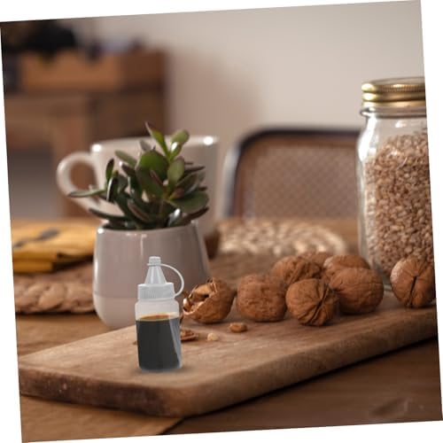 12 Pcs Dark Grey PP Condiment Squeeze Bottles 1
