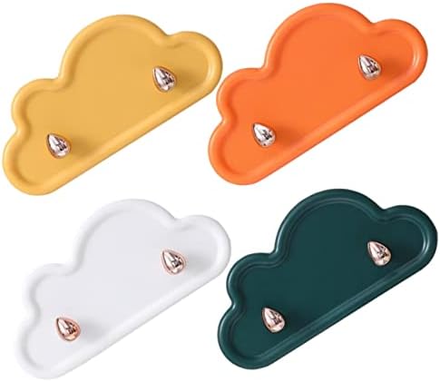 4Pcs Cloud Wall Hooks for Multi-Use Storage