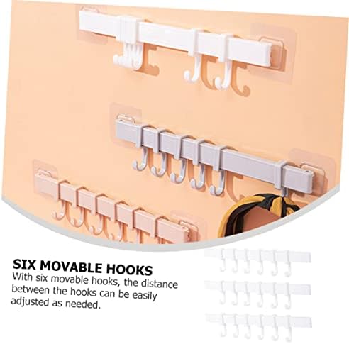 FOYTOKI 3pcs Gold Plated Adhesive Hook Rack 1