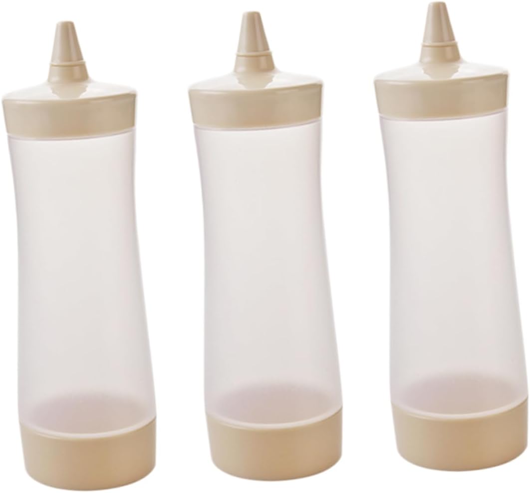 PRETYZOOM 6-Piece Condiment Squeeze Bottle Set with Lids