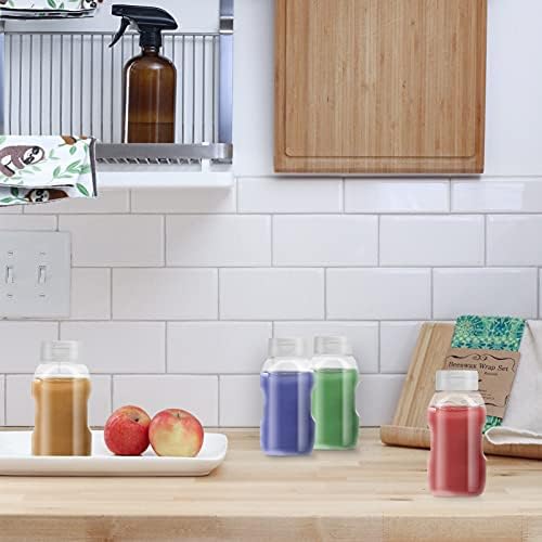HOLIDYOYO 4pcs Mini Condiment Squeeze Bottles with Leakproof Seal