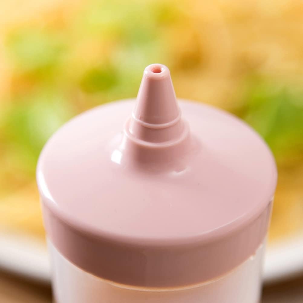 3 Pack Condiment Squeeze Bottles 12oz Pink BPA Free Set