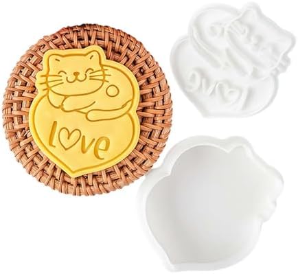 3D Cat Cookie Cutter Set for Baking Fun