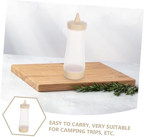 3PC Collbath Squeeze Condiment Bottles Leakproof Salad Dressing Mustard Ketchup Dispensers