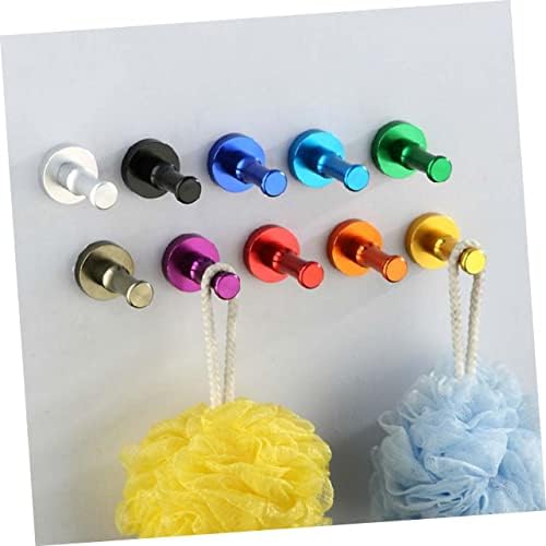 10 Pack Solid Aluminum Wall Hooks