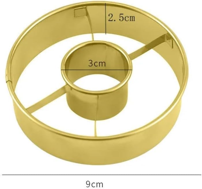 Stainless Steel Donut Cutter with Cookie and Cake Cutting Features