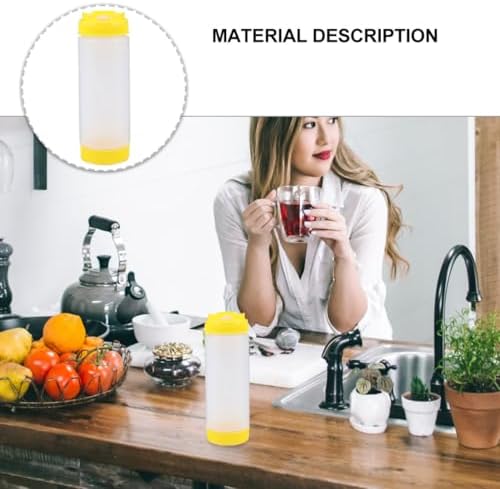 Food Grade Plastic Squeeze Bottles Two-in-One Sauce Containers