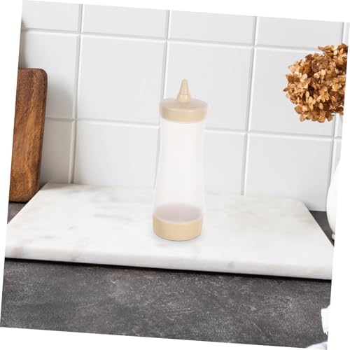3PC Collbath Squeeze Condiment Bottles Leakproof Salad Dressing Mustard Ketchup Dispensers