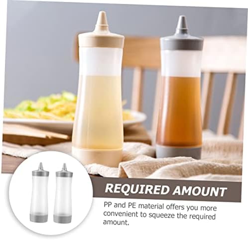 Zerodeko 4-Pack Condiment Squeeze Bottles for Kitchen