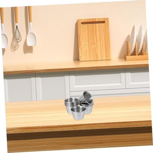 HOLIDYOYO 12-Piece Stainless Steel Sauce Cups Set