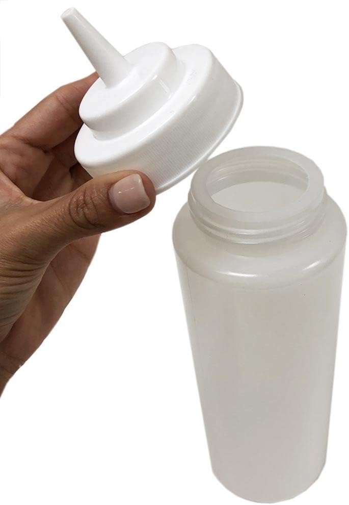 Clear Condiment Squeeze Bottle 32 Oz for Kitchen Use