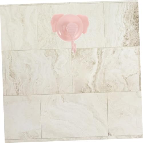 BUGUUYO Removable Suction Cup Hooks 4 Cute Elephant Design