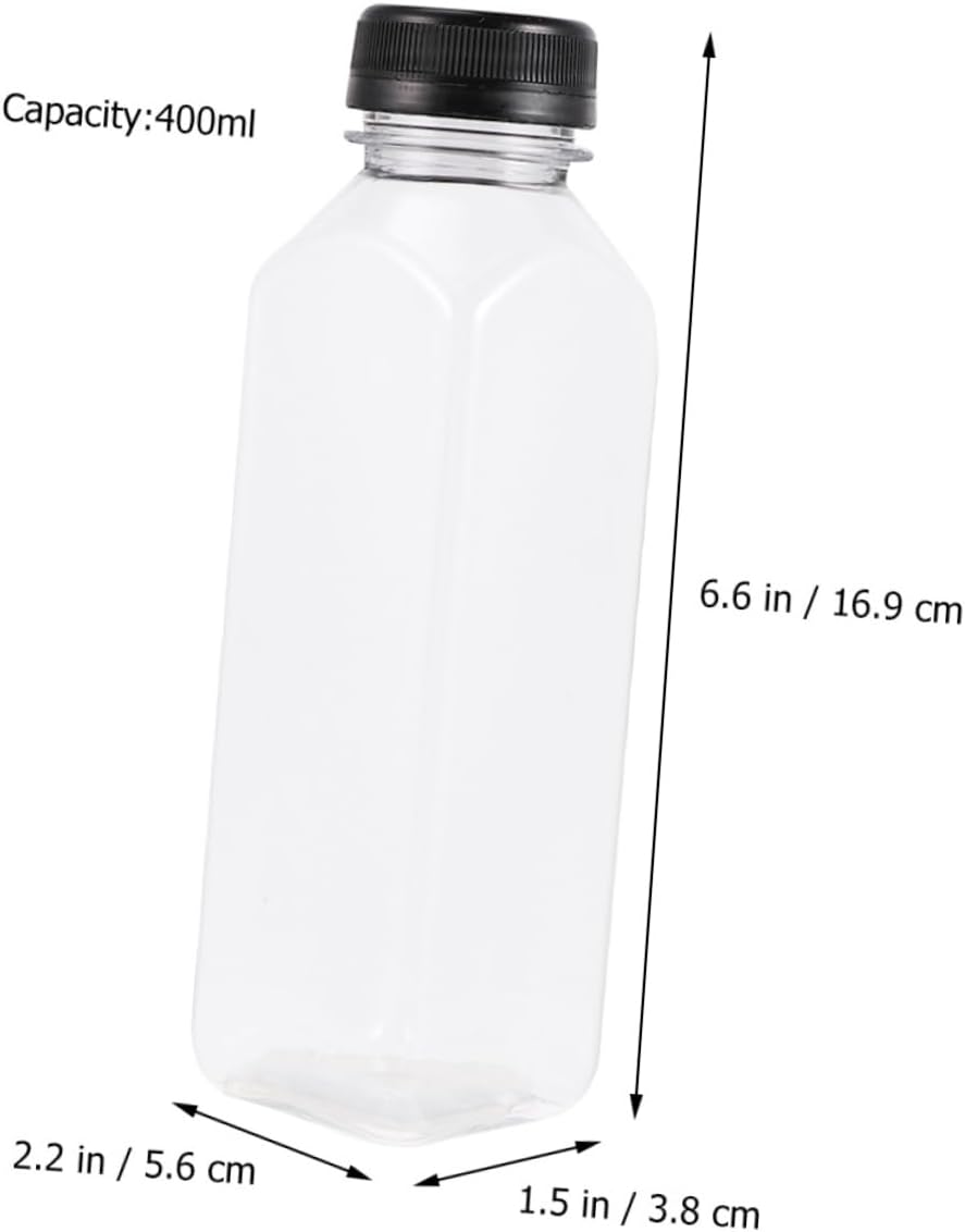 PAMINGONO 400ml Reusable Juice Containers with Lids