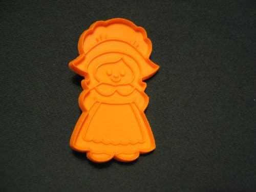 Vintage Hallmark Cookie Cutter - Pilgrim Girl Gold
