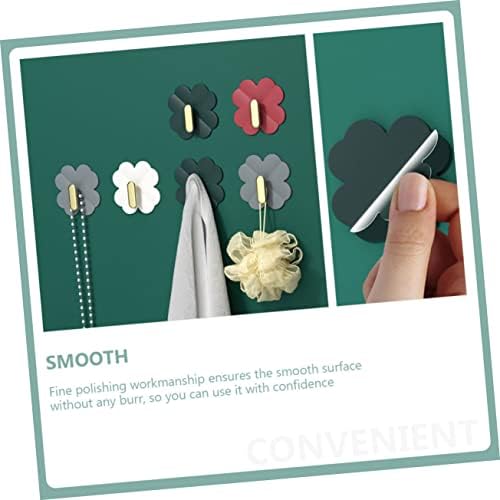 GLEAVI 4Pcs Adhesive Wall Hooks for Coats and Storage