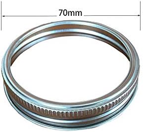 Acuteye 24 Rust Resistant Silver Mason Jar Replacement Rings 70mm