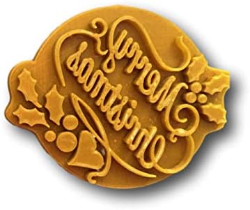 Merry Christmas Fondant Embosser Stamp Cookie Cutter
