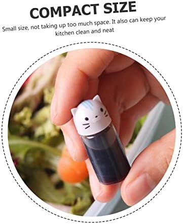 Mini Sauce Bottles Set 4pcs Cartoon Animal Shape Squeeze Bottles