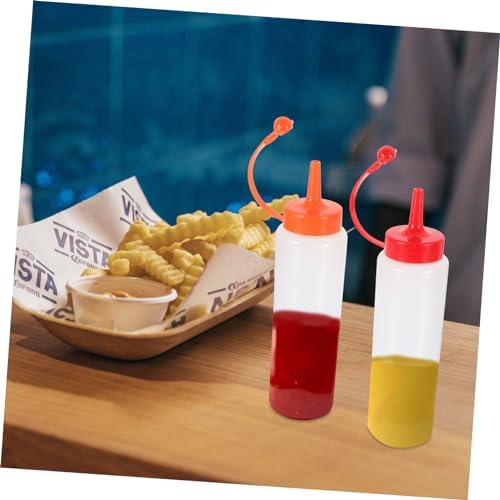 Sturdy PE Squeeze Bottles for Salad Dressing Ketchup Mustard