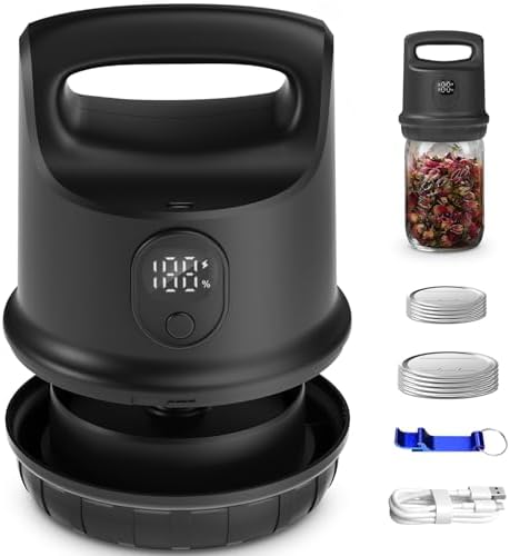 Miisekmy Electric Mason Jar Vacuum Sealer Kit