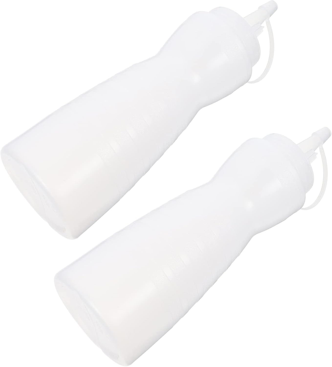 2Pcs Condiment Squeeze Bottle 400ml with Nozzle