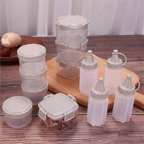 KLEYE Red Condiment Squeeze Bottles For Sauces