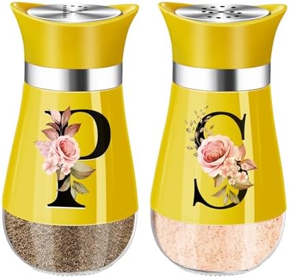 HFoumre Salt Pepper Shakers Set Yellow