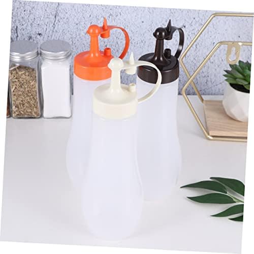 Zerodeko 3-Piece Condiment Squeeze Bottles Set for Kitchen