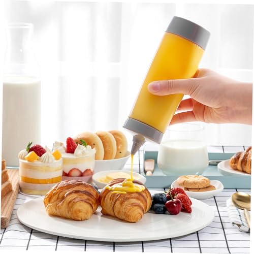 CIYODO 4-Piece Sauce Squeeze Bottles Set Leakproof Condiment Dispensers