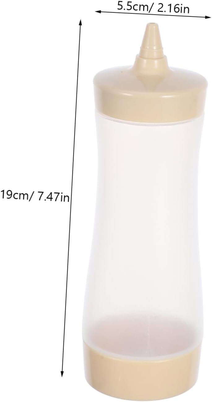 VINTORKY Condiment Squeeze Bottles Cream Color