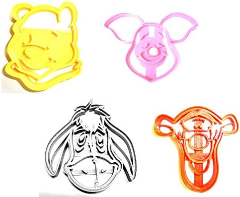 YNGLLC Winnie The Pooh Themed Cookie Cutters Set of 4 1