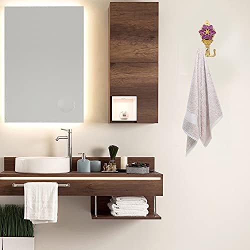 Veemoon 2pcs Flower Shape Coat Hooks Home Storage Hook