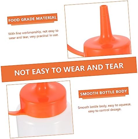 Sturdy PE Squeeze Bottles for Salad Dressing Ketchup Mustard