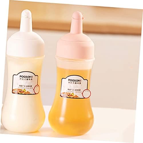 LABRIMP 2Pcs 350ml Condiment Squeeze Bottles