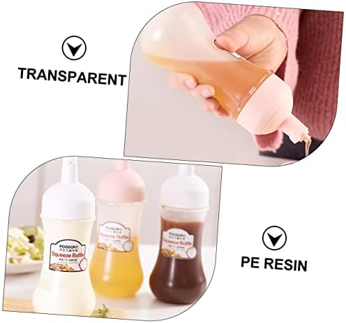 PRETYZOOM 350ml Condiment Squeeze Bottles Set of 2