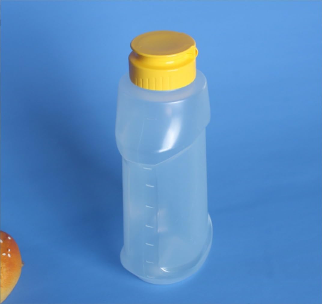 KLEYE Condiment Squeeze Bottles for Ketchup Mustard Dressing