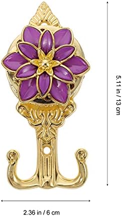 Veemoon 2pcs Flower Shape Coat Hooks Home Storage Hook