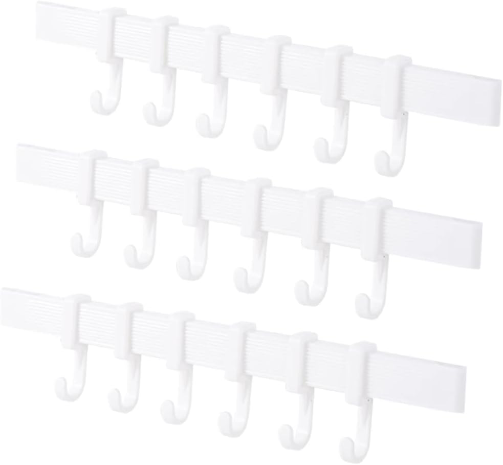 3PCS Adhesive Hook Rack for Bathroom and Kitchen