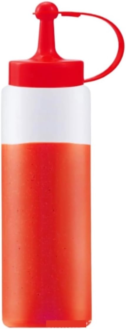 KLEYE 5PCS Red Condiment Squeeze Bottles