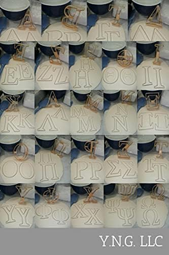 Greek Alphabet Cookie Cutters Set of 24 Made in USA