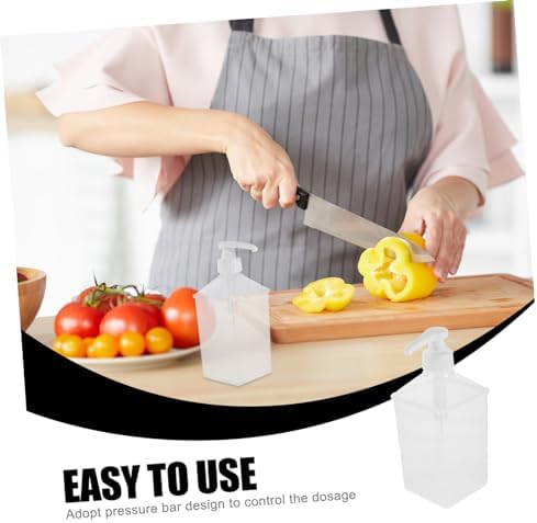 HOLIDYOYO 2pcs Clear Plastic Squeeze Bottles
