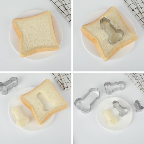 Prasacco 4-Piece Stainless Steel Cookie Cutter Set