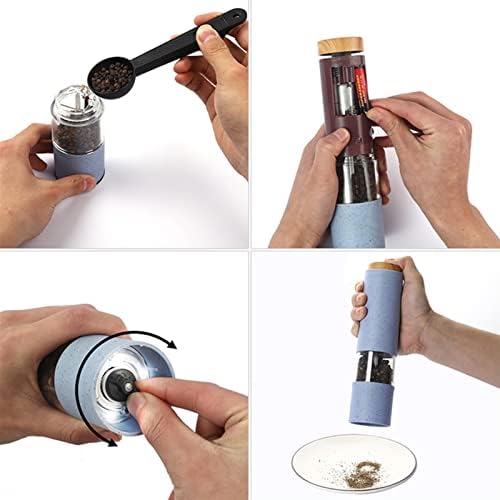 AttreX Spice Grinder Set with Holder and Adjustable Coarseness