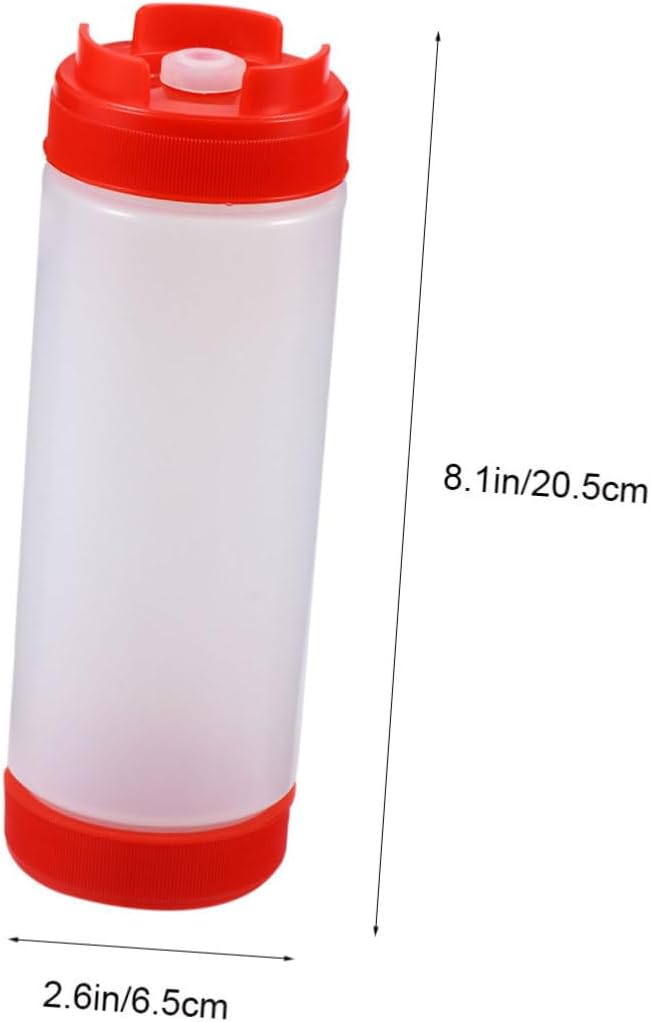 Dual Head Squeeze Bottles 20oz Ketchup and Sauce Dispenser
