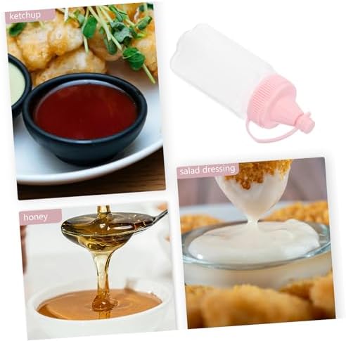 MAGICLULU 4PCS Reusable Condiment Squeeze Bottles