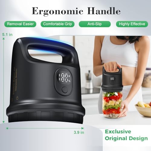 Miisekmy Electric Mason Jar Vacuum Sealer Kit
