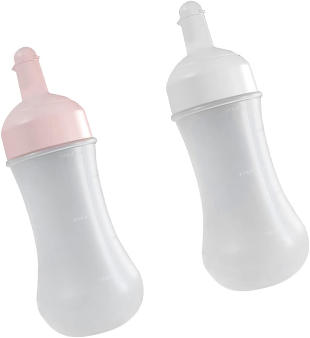 HOLIDYOYO 2Pcs 350ml Condiment Squeeze Bottles with Measurement