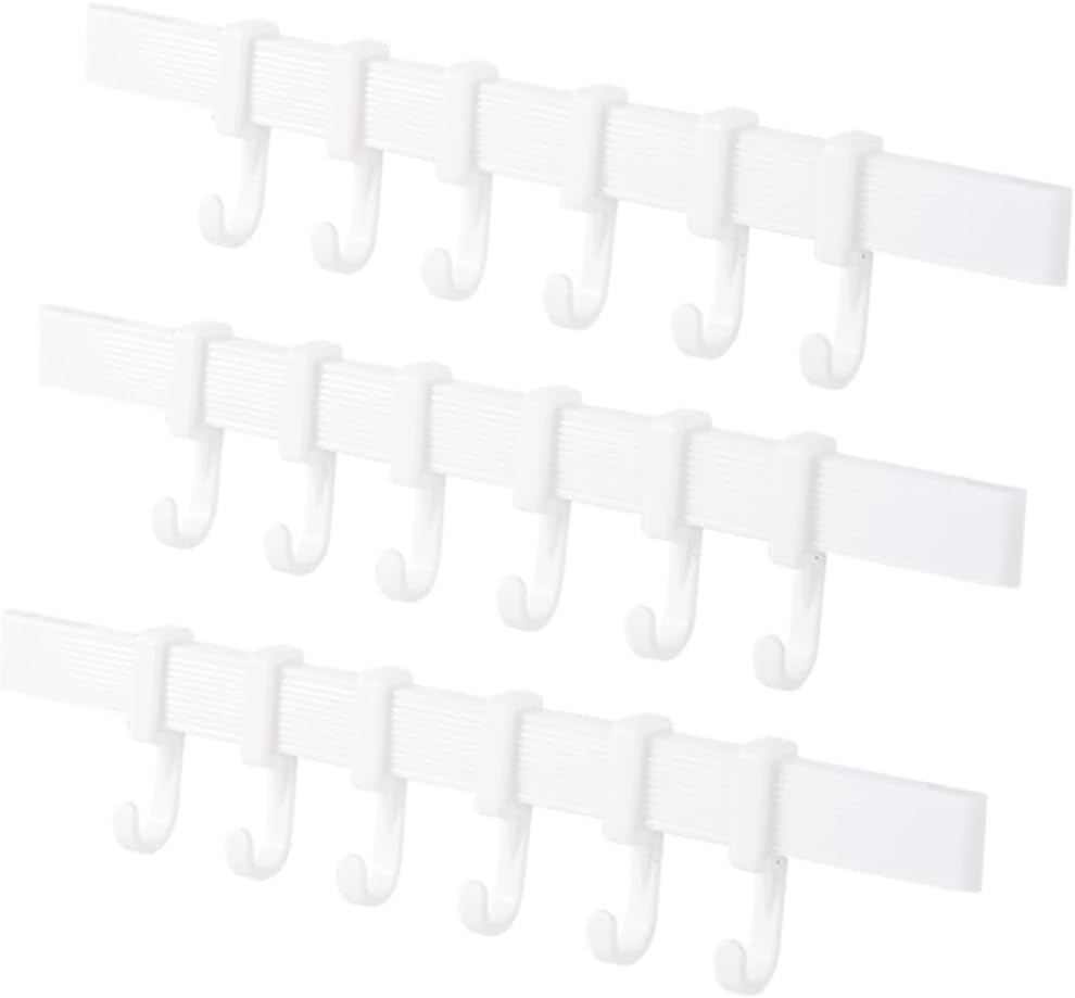 3pcs Punch Adhesive Hook Rack for Bathroom and Kitchen
