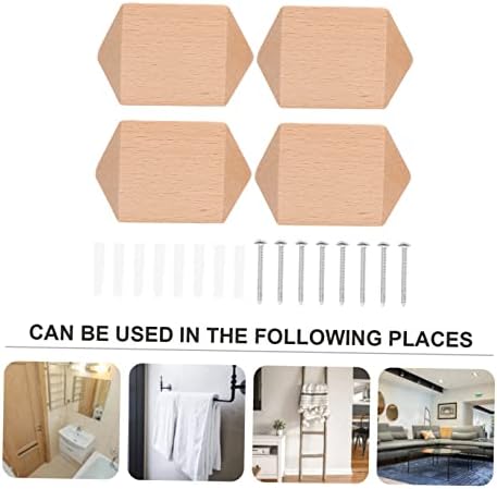 KAILIKETIY 1 Set Multi Functional Wooden Wall Hooks